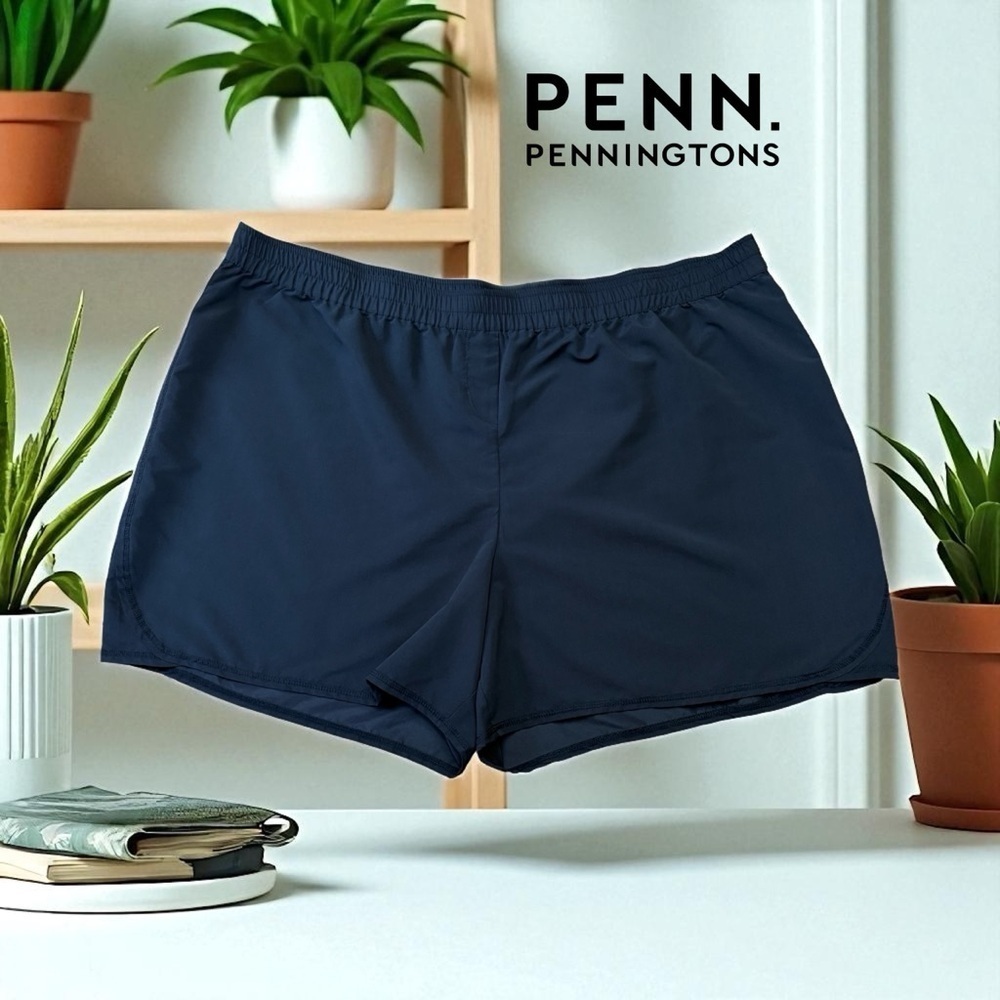 NWOT, Penningtons, Plus Size Athletic Shorts, 2X, Black
